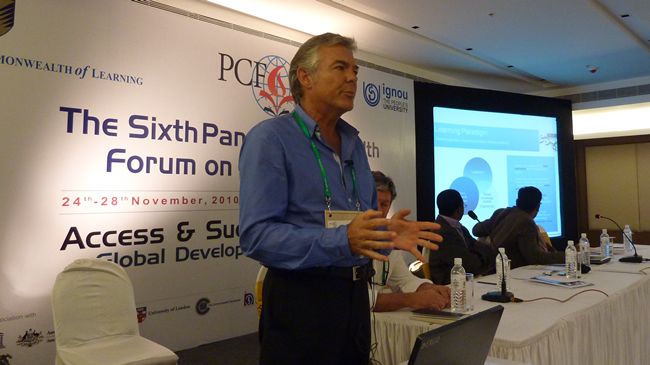 Speaking at the 6th Pan-Asian Forum on Open Learning